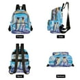 thumbnail image 2 of WOBOGO Penguin Family Pattern Butterfly Backpack Durable Lightweight Shoulder Bag Built-in Laptop Sleeve and Multiple Utility Compartments, 2 of 7