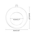 thumbnail image 5 of Sziqiqi Hanging Tea Light Holder Acrylic Globes Set of 20 Bulb 3.15'' Ornaments Fillable for Party Wedding Centerpiece Christmas Home Decorations DIY, 5 of 7