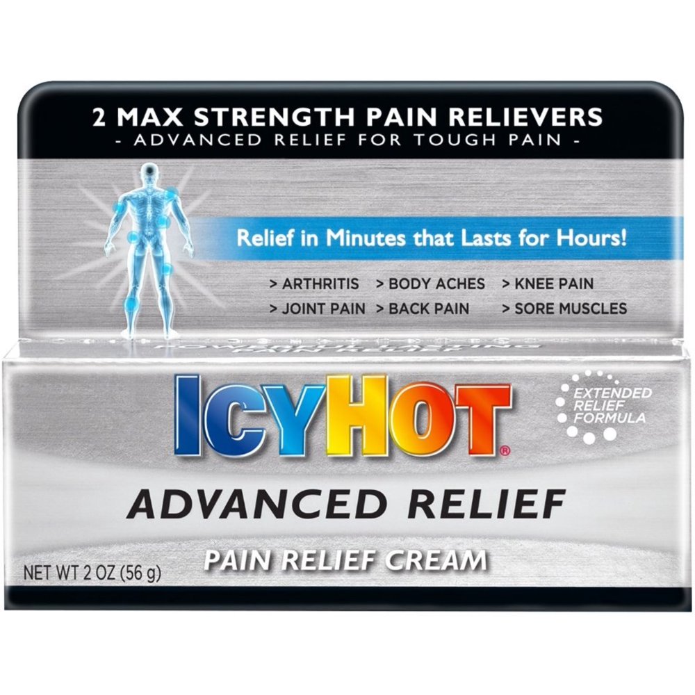 ICY HOT Advanced Pain Relief Cream 2 oz (Pack of 2)