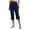 Z2-Navy, variant on vigerkar Gym Capri Pants for Women High Waist with Pockets Tummy Control Loose Straight Leg Capri Workout Yoga Pants Grey, M