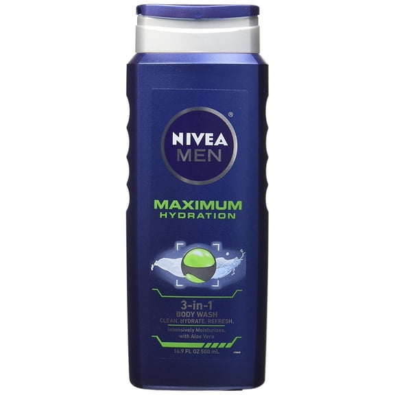 Nivea for Men Maximum Hydration 3-in-1 Body Wash, 16.9 oz
