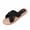 Black, variant on Women's Criss Cross Platform Wedge Slides Vacation Sandals Beach Walking Outdoor Shoes Black 7