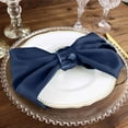 thumbnail image 6 of Efavormart Pack of 5 NAVY BLUE Premium 17" x 17" Washable Polyester Napkins Great for Wedding Party Restaurant Dinner Parties, 6 of 6