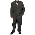 thumbnail image 1 of Sharp Hand Tailored 2pc Men Double Breasted Dress Suit w/1 Pair of Socks, 1 of 5