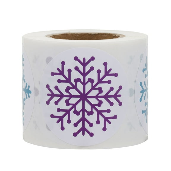 Raindrops Self-Adhesive Christmas Stickers, Assorted Colors, Holiday Designs, 500 Pieces for Decorating and Crafts