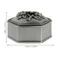 thumbnail image 6 of HONMEET Vintage Mini Jewelry Organizer Box, Metal Jewelry Storage Case, Compact and Stylish for , Earrings, Necklaces, 6 of 7