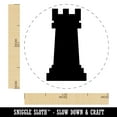 thumbnail image 2 of Chess Rook Piece Self-Inking Rubber Stamp Ink Stamper - Red Ink - Medium 1 Inch, 2 of 7