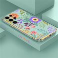 thumbnail image 2 of S24 Painting Flower Case For Samsung Galaxy S23 Ultra S22 S21 Plus S20 fe S10 Luxury Plating Silicone Soft Shockproof Cover, 2 of 5