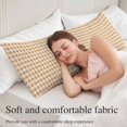 thumbnail image 5 of Farmhouse Stripe Body Pillow Cover 20 x 54 Inch Decorative Pillow Cover Country Ethnic Rustic Textured Brown Lumbar Pillowcase Seasonal Rectangle Cushion Case for Couch Sofa Bed Living Room, 5 of 9