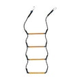 thumbnail image 1 of Colaxi Boat Rope Ladder Outdoor Ladder Reinforced with Hooks High Strength Climbing Rope Ladder Heavy Duty for Sailboat Pontoon Boat 4 Step, 1 of 8