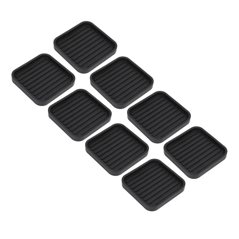 8 PCS Anti Vibration Pads Non Slip Rubber Mat Bed Risers pour Réfrigérateur  Machine À Laver Canapé Cabinet