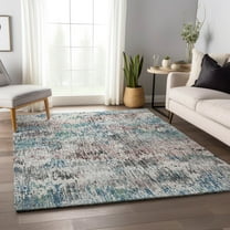 Addison Rugs Mayfield Washable Transitional Soft Abstract Multi Rectangle Rug, 10' x 14'