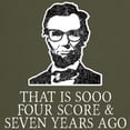 thumbnail image 3 of CafePress - Hipster Lincoln T Shirt - Men's Classic Graphic Cotton T-Shirt, 3 of 4