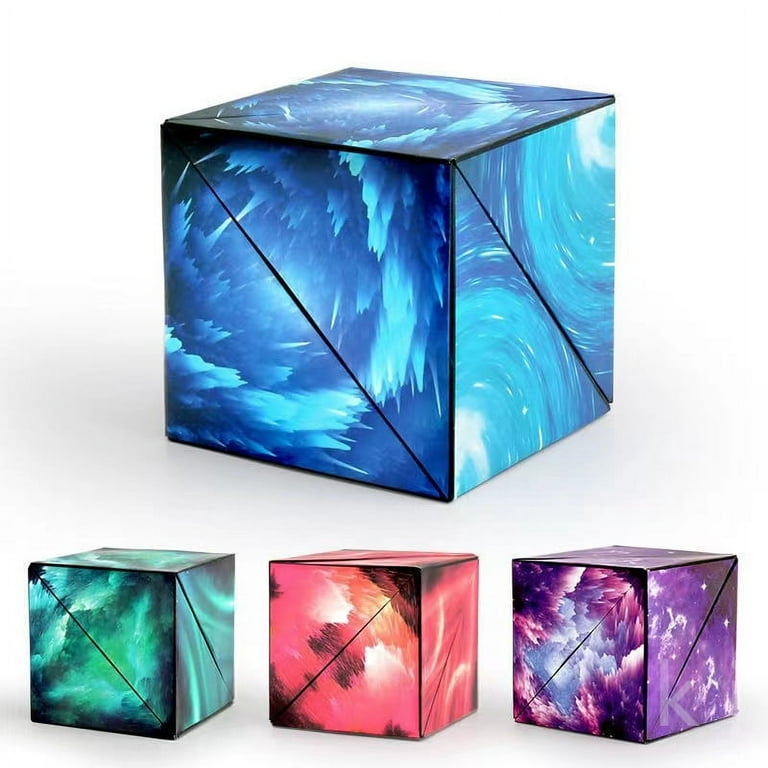 Extraordinary 3D Magic Cube Magnet Fidget Toy Puzzle Cube Antistress Adults  Cubo Shapes Shifting Box Collection Kids Toys 
