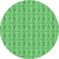 thumbnail image 1 of Ahgly Company Tapis Rond Lavable en Machine Intérieur Vert Jade Transitionnel, 5 Pieds Rond, 1 of 7