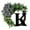 K, variant on Last Name Year Round Front Door Wreath ,26 Letter Farmhouse Wreath Wooden Hanging Sign Door Decoration Wreath,All Seasons Wreath for Home Indoor Outdoor Decoration - A,14.96inch