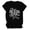 Black, variant on Womens Tshirts Please Don'T Be Rude Letter Print Round Neck Short Sleeve Top Tees for Women Black S