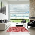 thumbnail image 6 of Ahgly Company Indoor Square Patterned Light Coral Pink Area Rugs, 3' Square, 6 of 6