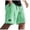 Green, variant on Yievot Jacquard Shorts for Men Casual Elastic Waist Shorts with Drawstring Summer Loose Comfy Lounge Trousers for Men