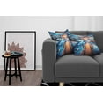 thumbnail image 2 of Ambesonne Life is Better at the Lake Throw Pillow Cover Pack of 2, Sunset, 2 Pcs-26"x16", Orange Azure Blue, 2 of 5