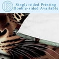 thumbnail image 4 of Rose Leopard Soft and Warm Printed Throw Blanket - Lightweight Microfiber Blankets for Sofa, Bed, Couch, Office, and Camping - Customizable Comfort, 4 of 6