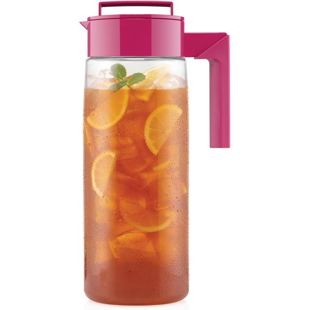Takeya Patented and Airtight Pitcher Made in the USA, BPA Free, 1.8 Liter / 2 Quart, Raspberry