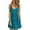 Green, variant on Lmnyox Women's Sleeveless Mini Dress Wide Strap Round Neck Dress Flowy Summer Casual Short Dress
