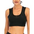 thumbnail image 2 of YouLoveIt Women's High Impact Support Sports Yoga Bra Breathable Top Fitness Women Yoga Gym Crop Bra Wirefree Mesh Racerback Top Lift Up Yoga Bras, 2 of 8