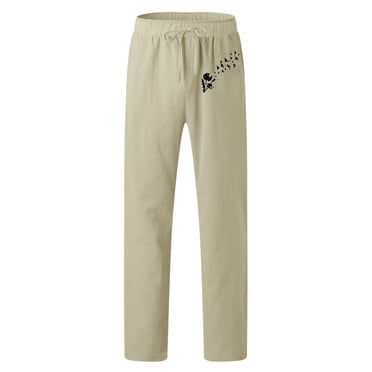 LEEy-world Pantalon pour Homme Pantalon Uni pour Homme Pantalon de Randonnée Pantalon Coupe-Vent Pantalon de Travail Pantalon Chaud en Molleton Poches Pantalon de Plein Air de Mise en Forme Bleu Pâle,TG