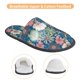 thumbnail image 3 of Fotbe Colorful Flowers Pantuflas Peludas para Mujer con Estampado, Zapatillas de Peluche, Zapatos de Invierno para Casa, Uso Interior y Exterior-Medium, 3 of 8