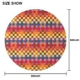 thumbnail image 6 of Colorful Geometric Pattern Round Tablecloth 60"x60",Wrinkle Wipeable Table Cloth for Kitchen Dining Room Picnic Patio Party, 6 of 6
