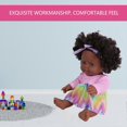 thumbnail image 3 of 30CM Baby Doll Lovely Cute Curly Hair Simulation African Black Baby Doll Toy Gift(Q12-035 Pink MultiColor ), 3 of 4