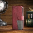 thumbnail image 5 of Allytechgroup Moto G Play 2024 Wallet Case with Hand Wrist, Premium PU Leather Flip Stand Cards Slots Bumper Shockproof Retro Phone Case Cover for Motorola Moto G Play 2024, Winered, 5 of 7