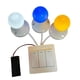thumbnail image 2 of Tablero sensorial con interruptor de luz, accesorio para tablero de actividades, juguetes educativos de aprendizaje temprano para niños pequeños en Blanco amarillo azul, 2 of 8
