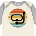 thumbnail image 4 of Inktastic Scuba Diver Retro Sunset Diving Boys or Girls Long Sleeve Baby Bodysuit, 4 of 5