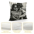thumbnail image 4 of YINGXI  Cousin Gifts Pillow Covers, Cousin Gifts for Women Men, Cousin Gifts from Cousin, Gifts for Cousins Female Male, Being My Cousin is Really The Only Gift You Need 22x22in, 4 of 5