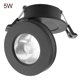 thumbnail image 2 of AC86-265V 5W Lámpara empotrada COB blanca y negra Luz de techo Downlight para pared interior, 2 of 8