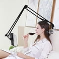 thumbnail image 3 of HAMPPLIES Foldable Desktop Tablet Phone Holder Iron Black 1Set for Device Users, 3 of 7