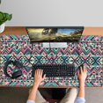 thumbnail image 4 of Long Mouse Pads for Desk,Multicolor Geometric Pattern Desk Mats on Top Of Desks, Desk Mouse Pad Extra Large with 3mm Non-Slip Base and Stitched Edge for Gaming,Office,Work,Home 47.3"x23.6", 4 of 6