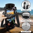 thumbnail image 6 of FOR U DESIGNS Dragonfly Water Bottle Carrier Holder with Adjustable Strap Hippie Flower Water Bottle Cover for Girls 12-14 Women Water Bottle Crossbody Bag with Phone Pocket, 6 of 7