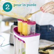 Infantino Disposable Squeeze Pouches, 4oz. Clear Non-Reusable Puree Pouches, 50-Pack