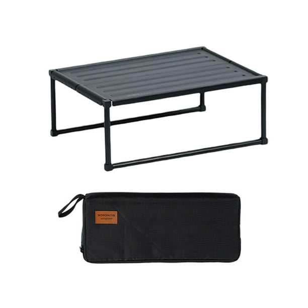 Mesa plegable para acampar al aire libre, compacta y resistente 36x25x14cm