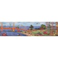 thumbnail image 2 of Construction Project by Sea Bridge Buildings Kids Wallpaper Border Modern Design, Roll 15' x 6", 2 of 3