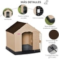 thumbnail image 2 of Casa Para Perro Q Perrón Raza Grande Color Chocolate Con Puerta, 2 of 9