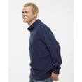 thumbnail image 2 of Augusta Sportswear B24534654 Men Eco Revive Micro-Lite Fleece Quarter-Zip Pullover, Navy - Medium, 2 of 5