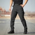 thumbnail image 4 of BADHUB Mens Cargo Pant Wrinkle Resistant Stretch Workwear Tactical Pants Waterproof Athletic Hiking Pant with 4 Pockets Black 2XL, 4 of 7