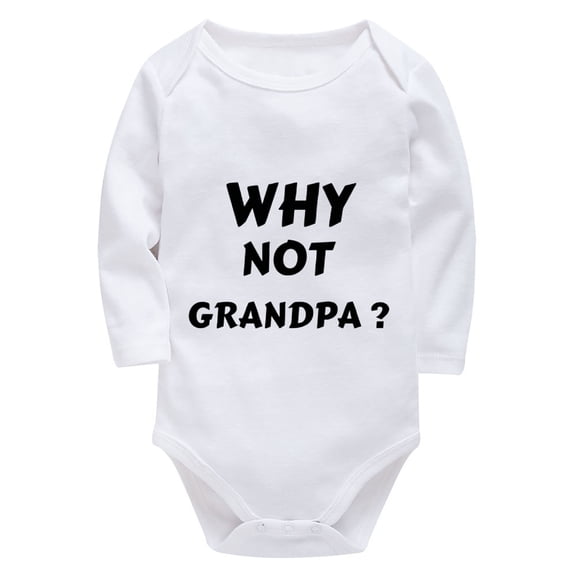 Grandpa Baby Newborn Outfit Long Sleeve Boys Neutral Outfit White Baby Onesie 0-3 Months Gender Neutral