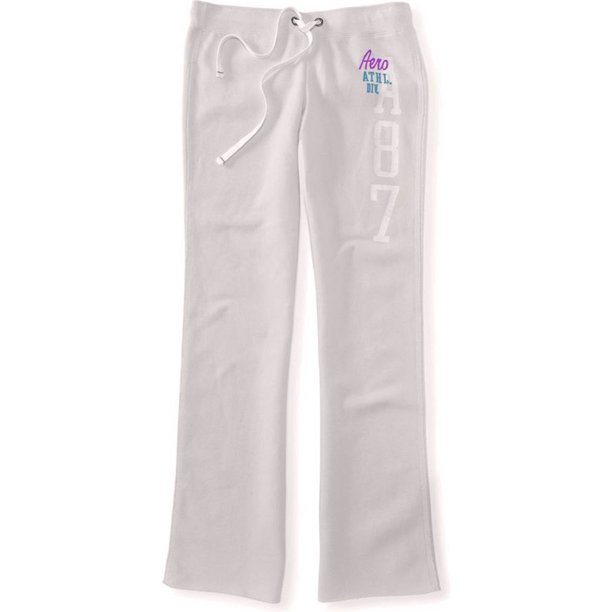 Aeropostale Womens Classic Comfy Fit Casual Sweatpants, Beige, Medium Aeropostale Pantalones deportivos
