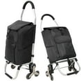thumbnail image 2 of NIGSQJB Ultra-Lightweight Foldable Stair-Climbing Shopping Cart for Grocery-42L Capacity, 6 Wheels, Removable Oxford Waterproof Bag, Durable Aluminum Frame,Multi-Function Personal Hand Truck, Black, 2 of 9