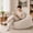 Gray-4FT, variant on CONCETTA 3 ft Memory Foam Bean Bag Sofa, Washable Velvet Outer Cover & Removable Inner Liner, Large Floor Sofa for Living Room Bedroom, Dark Gray